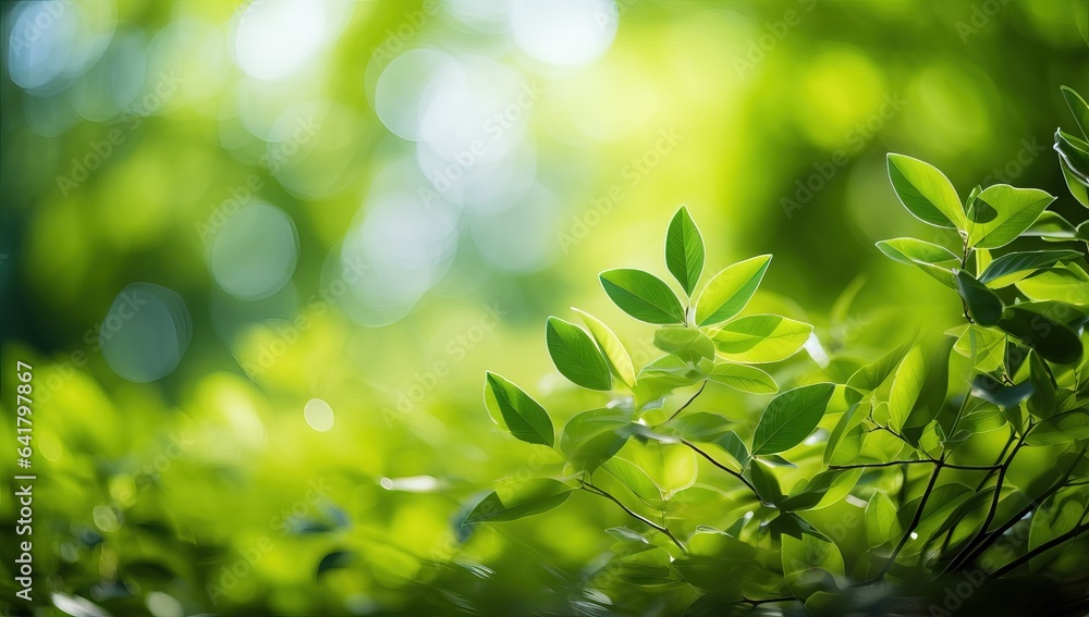 Close up of nature view green leaf on blurred greenery background Close up of nature view green leaf on blurred greenery background