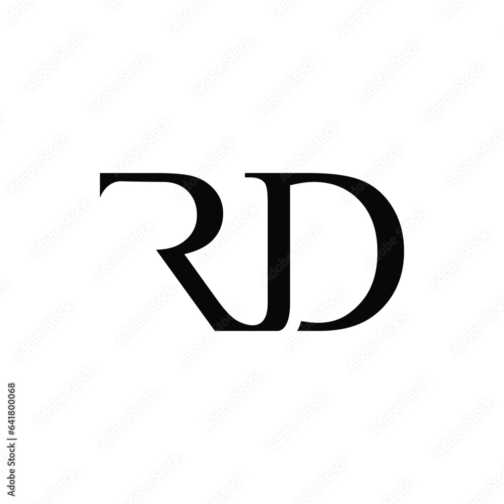 Initial RD DR Monogram Logo Design Vector Initial RD DR Monogram Logo Design Vector