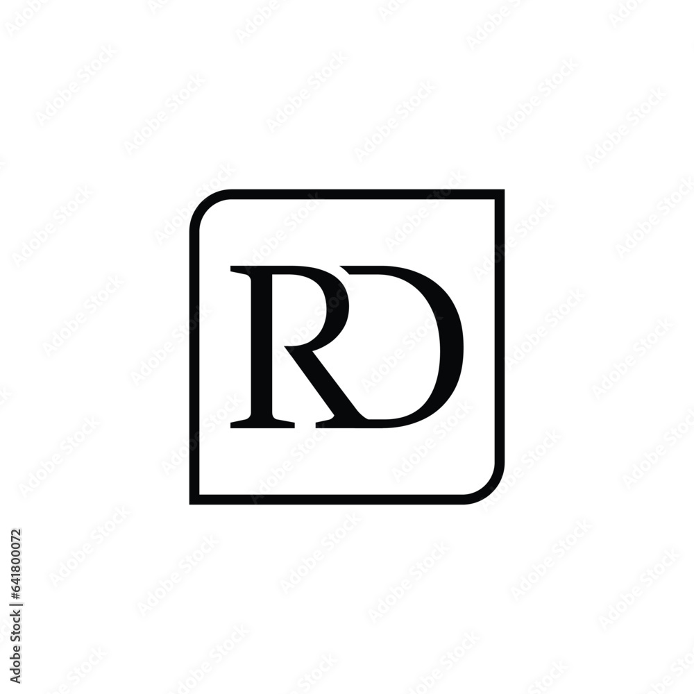 Initial RD DR Monogram Logo Design Vector Initial RD DR Monogram Logo Design Vector