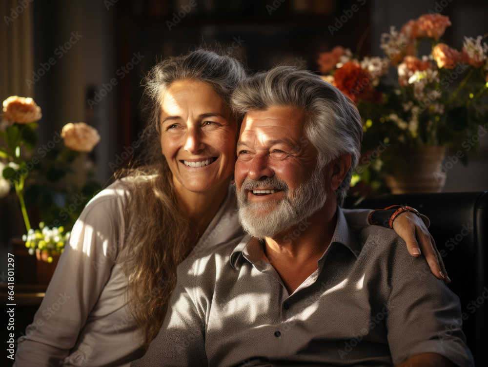 cheerful elderly couple cheerful elderly couple