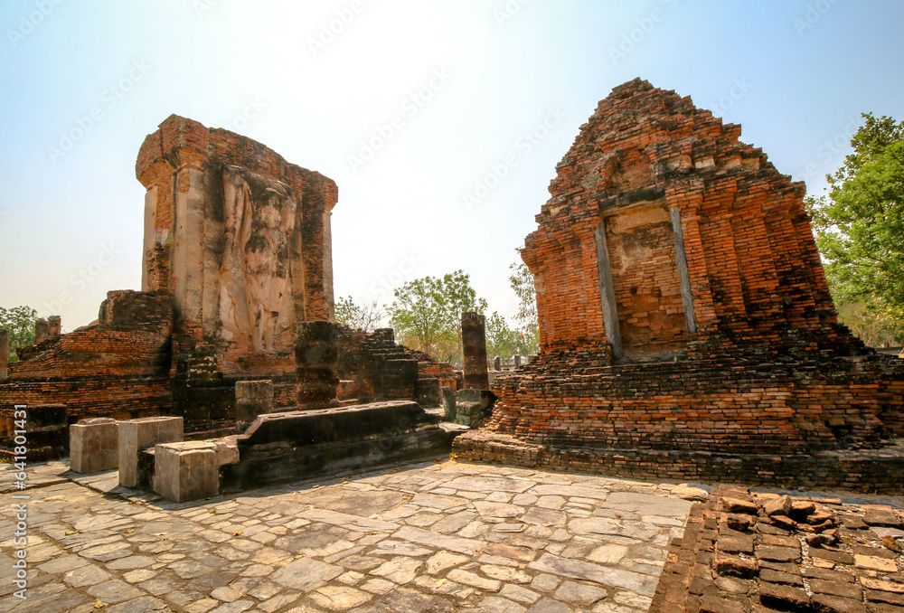 Ruins from the historical city of Sukhothai, Thailand
