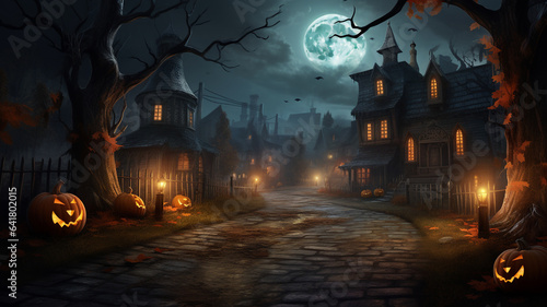Dark night Halloween background.
