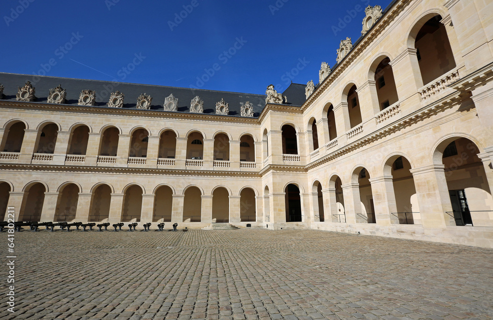 The corner of the courtyard - The Army Museum, Paris, France