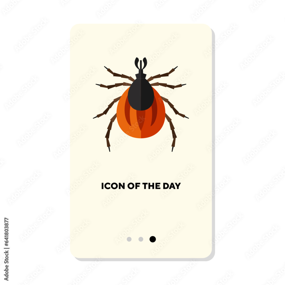 Insect flat vector icon. Garden bug, tick, beetle, pest isolated sign. Nature, biology, infection concept. Vector illustration symbol elements for web design Insect flat vector icon. Garden bug, tick, beetle, pest isolated sign. Nature, biology, infection concept. Vector illustration symbol elements for web design