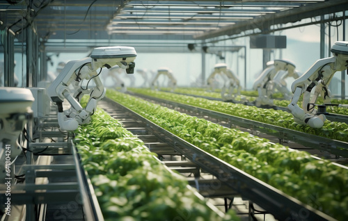 Automated green harvesting: Robotic planting and AI-driven cultivation. Advancing agriculture through innovation.