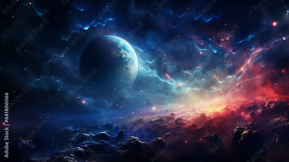 Obraz premium Abstract pattern from space background