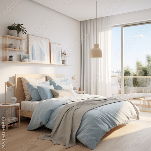 clean and cosy interior beautiful design ideas concept contemporary ideas design element room mockup template showcase backdrop bedroom with daylight cosy interior background