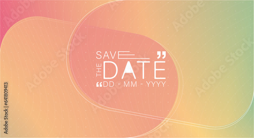 Save the date banner. Can be used for business, marketing and advertising. logo graphic design of event summit made for Technology and upcoming events. Vector EPS 10