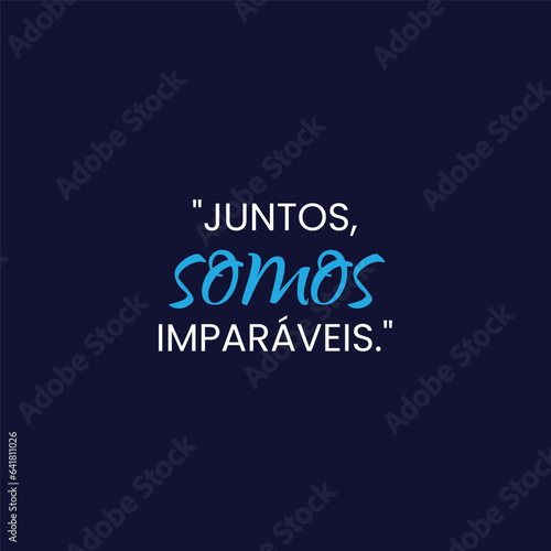 Citação de motivação com fundo liso e sólido