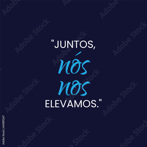 Citação de motivação com fundo liso e sólido