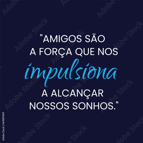 Citação de motivação com fundo liso e sólido