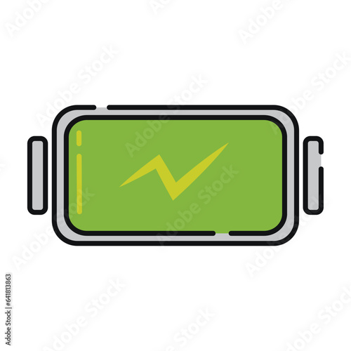 Isolated colored battery Gaming icon Vector