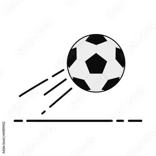 Isolated football ball Sport icon Vector photo