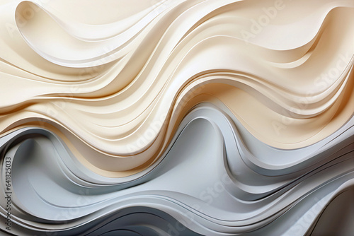 Abstract background of liquid flow of waves, marble texture. Generative AI
