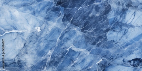 Luxury white blue marble texture background design, generative ai