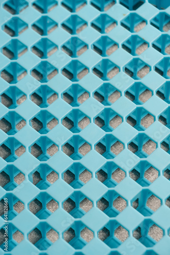 Checkered  checkerboard background blue color made 3d printer.