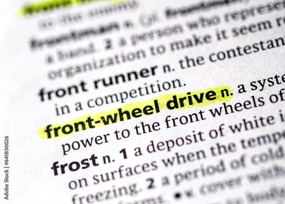 front wheel drive front wheel drive