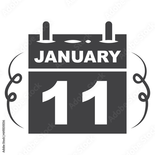 11 january Calendar icon