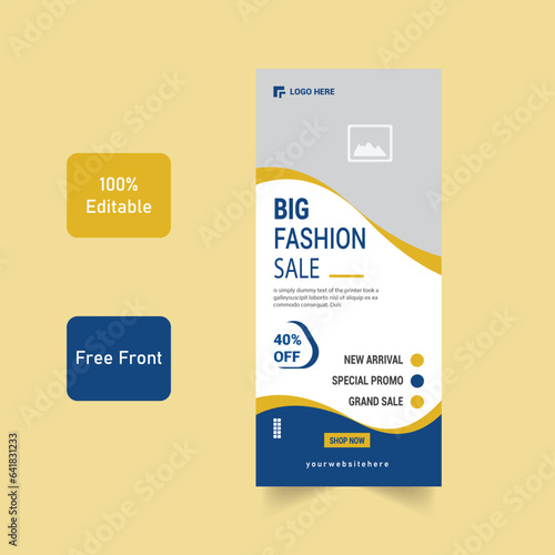 Fashion Roll Up Banner Template 