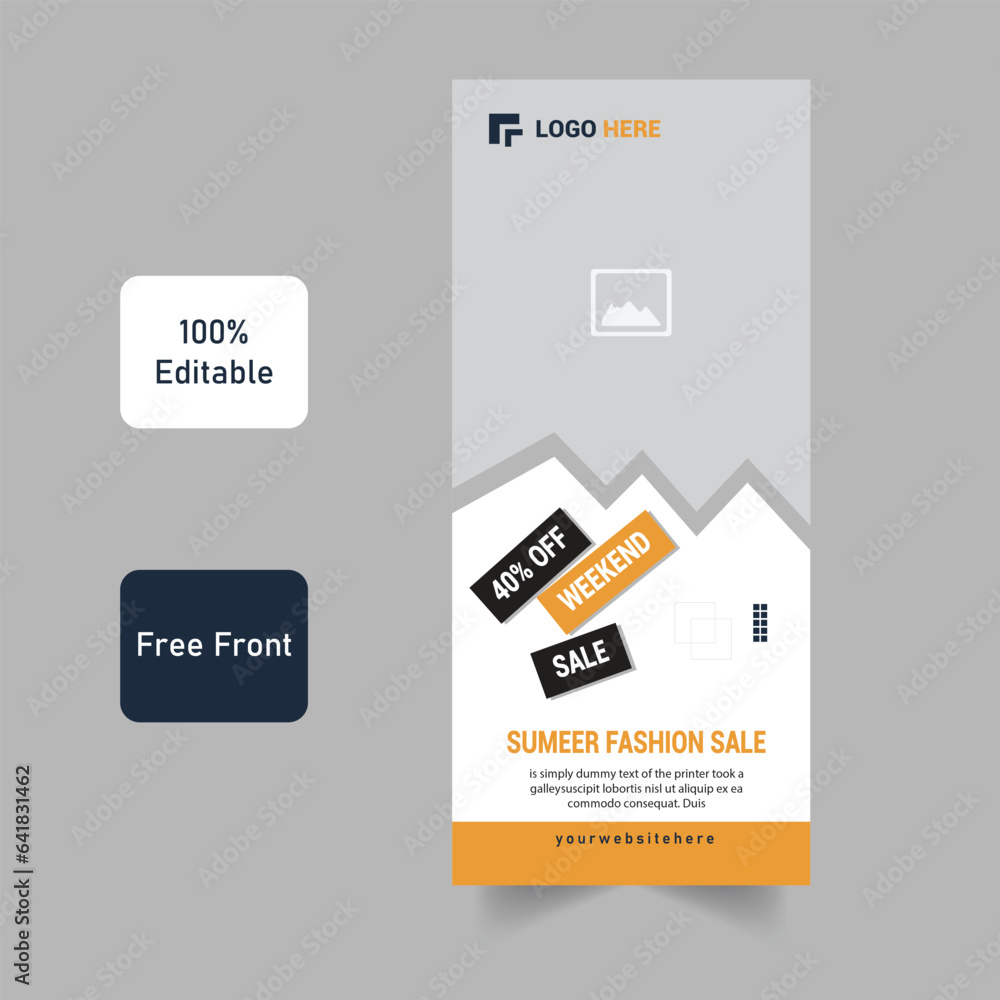 Fashion Roll Up Banner Template Fashion Roll Up Banner Template