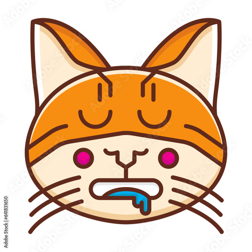 Drooling Cat Emoji Icon