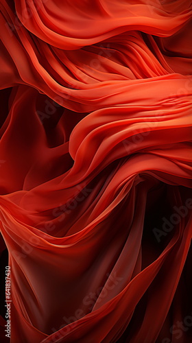 Abstract Red waves geometric background. Modern red gradient background with Fluid and fabric shapes composition for presentation design website, banner, wallpaper, brochure, poster. Generative ai