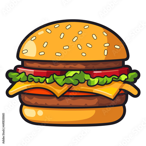 Burger vector illustration