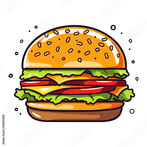 Burger vector illustration