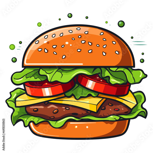 Burger vector illustration