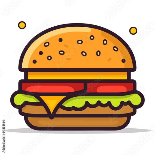 Burger vector illustration