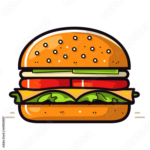 Burger vector illustration
