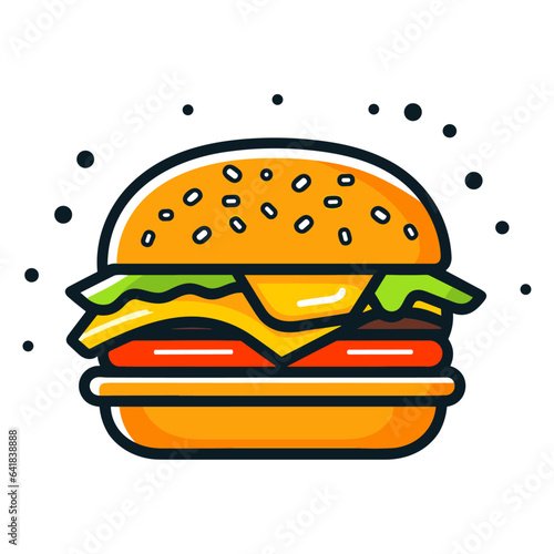 Burger vector illustration