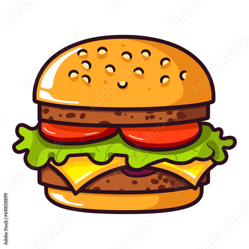 Burger vector illustration