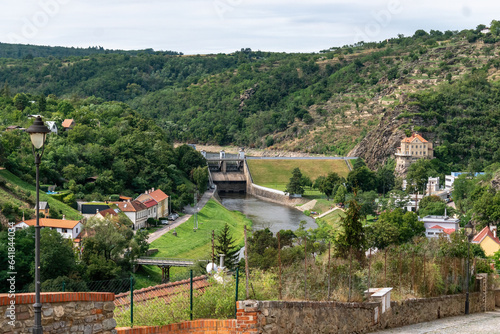 View of the dam of the Znojmo dam and Kramer's villa