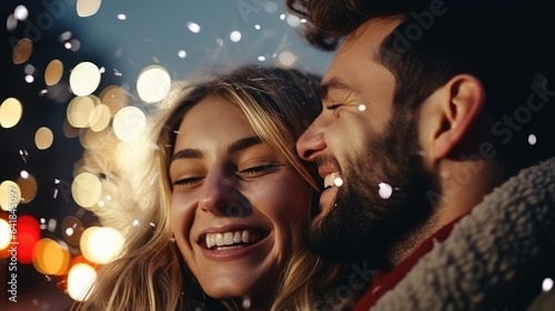 Happy and smiling couple in...