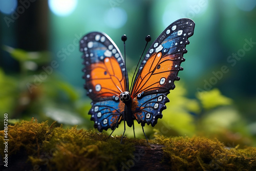 potrait of beautiful butterfly in nature