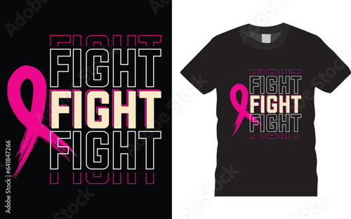 Fight Breast cancer awareness t-shirt design