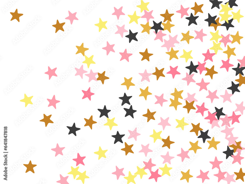 Elegant black pink gold stars random scatter texture. Little stardust spangles Noel decoration confetti. Wedding stars random wallpaper. Spangle elements poster decor. Elegant black pink gold stars random scatter texture. Little stardust spangles Noel decoration confetti. Wedding stars random wallpaper. Spangle elements poster decor.