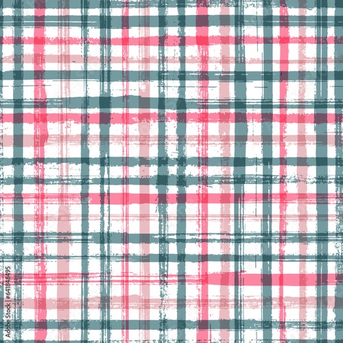 Grunge stripes seamless vector background pattern.