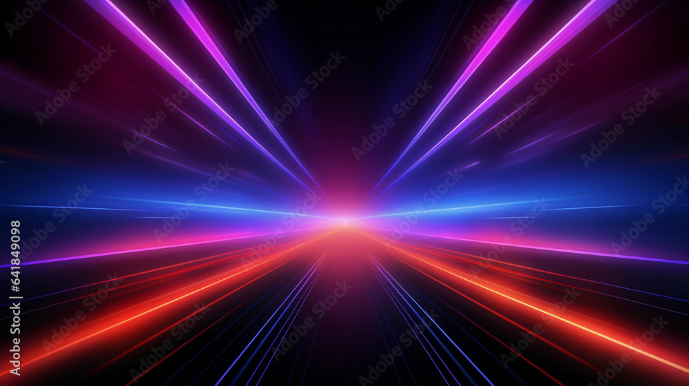 Neon Noir: Dark Abstract Landscape Enhanced by Vibrant Blue, Pink, and Orange Glows Neon Noir: Dark Abstract Landscape Enhanced by Vibrant Blue, Pink, and Orange Glows