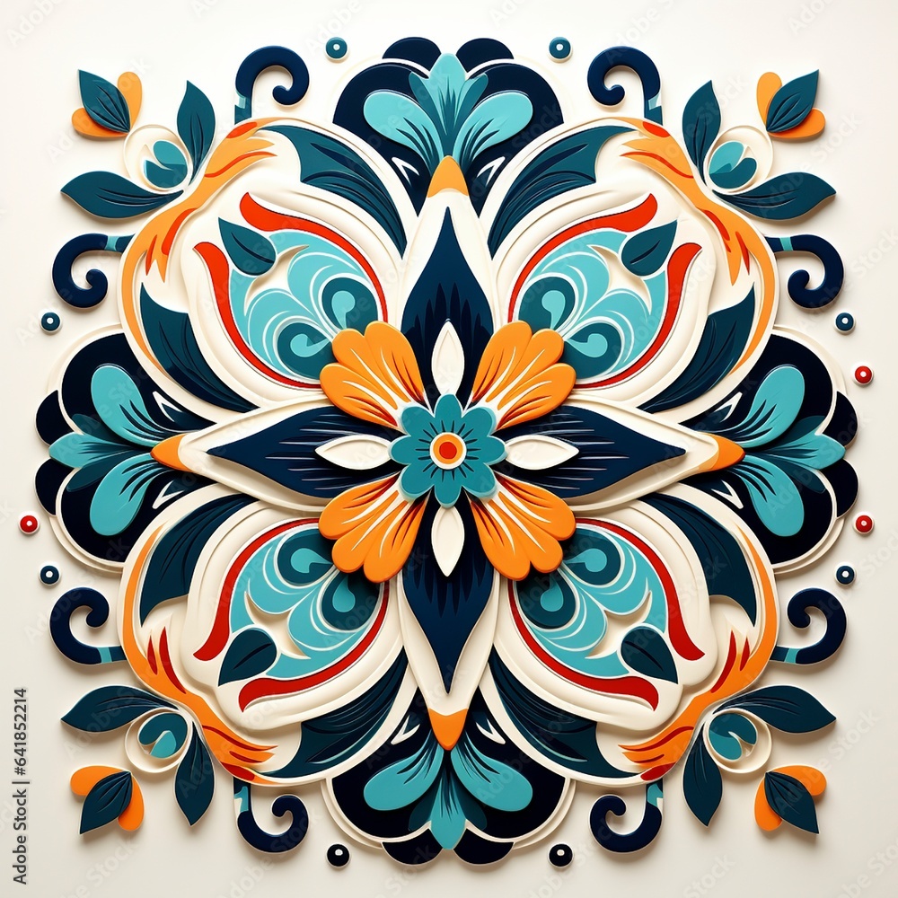Traditional Arabic design tile Traditional Arabic design tile