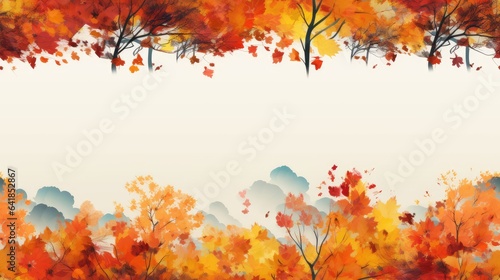 autumn leaves gracefully descending against a backdrop of nature s vibrant hues. The photo captures the magic of the season s colorful transformation. SEAMLESS PATTERN. SEAMLESS WALLPAPER.