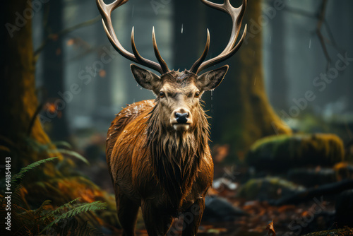 Wallpaper Mural Unmanipulated Wildlife. Photograph of a wild animal in its natural habitat, capturing unaltered animal behavior. Generative Ai. Torontodigital.ca