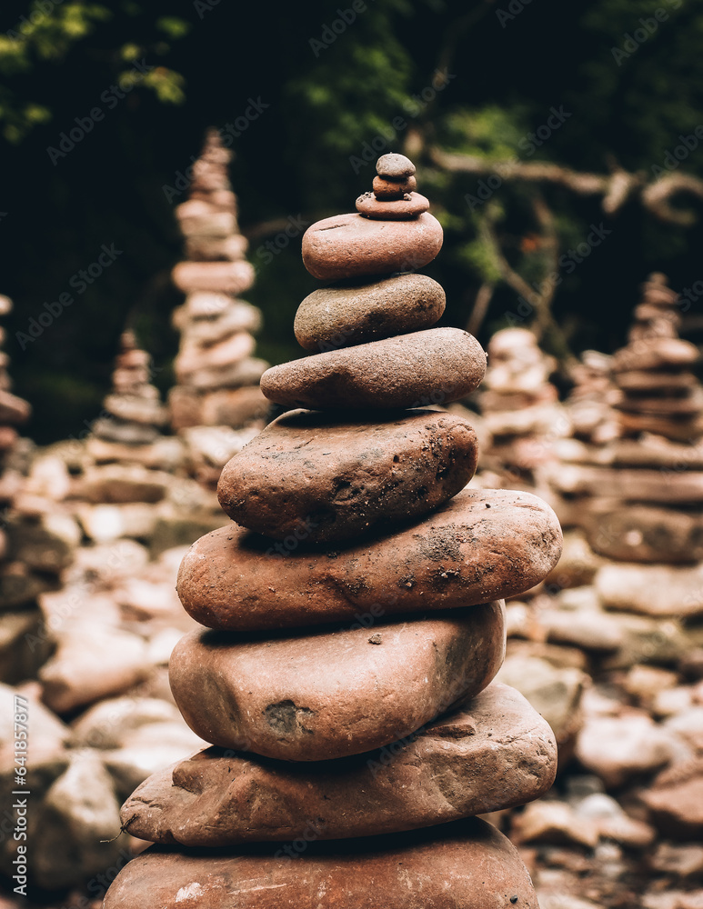 Fototapeta premium stack of stones