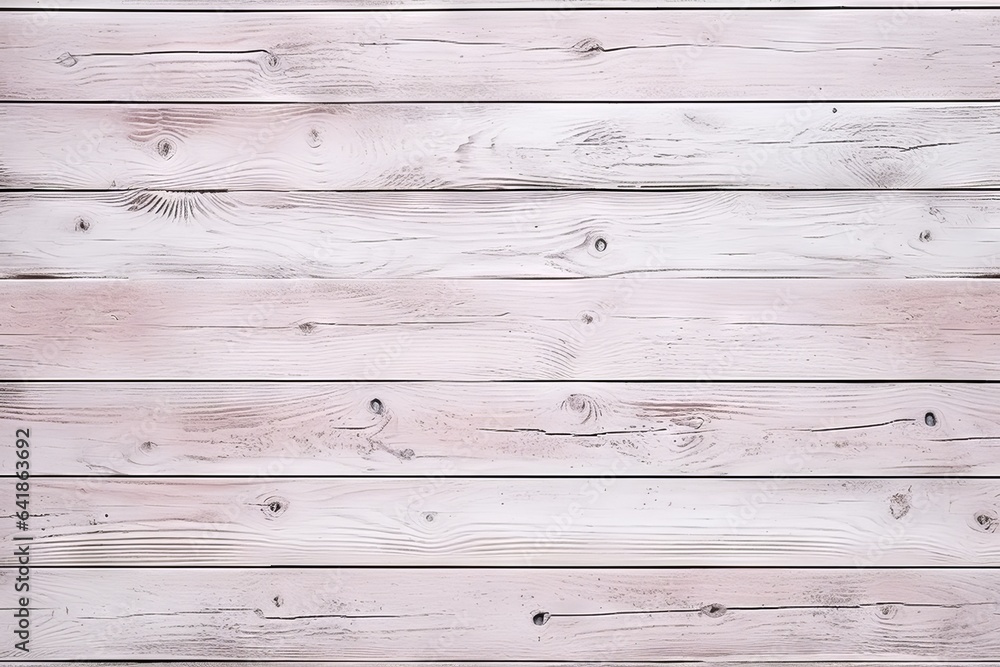 Naklejka premium Weathered charm: a serene white wooden panel background, Generative AI