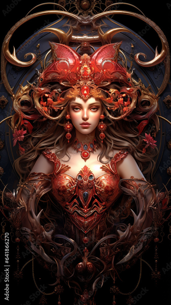 Cancer zodiac sign. Generative ai. Cancer zodiac sign. Generative ai.