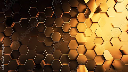 Futuristic Honeycomb Pattern in Metallic Shades,metal grid background,honeycomb background photo
