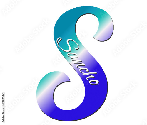 Sancho - ideal for websites, emails, presentations, greetings, banners, cards, books, t-shirt, sweatshirt, prints, mug, Sublimation, Cricut

