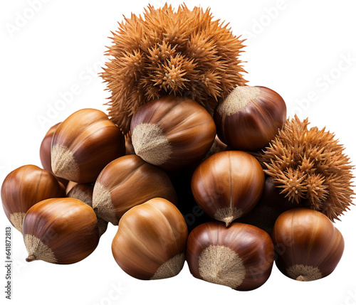 chestnuts isolated transparent