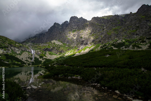 Mountain landscape in the Tatras on a sunny day